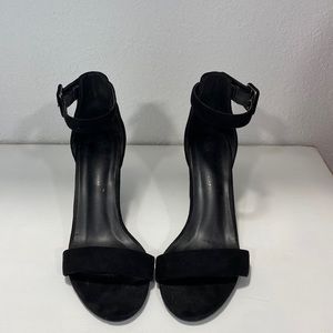 Black block heels